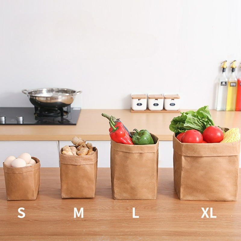 Food Storage Of Plants - Kraft Paper Bag Washable Paper Storage