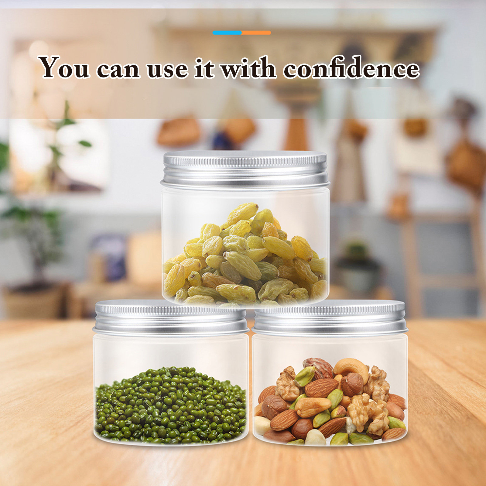Food Storage With Lids - 12Pcs Food Storage Jars Set Reusable