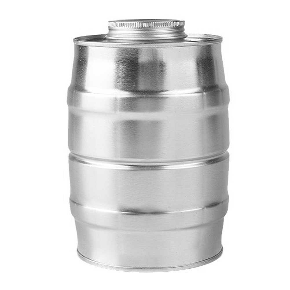 Food Storage Containers Plastic Box - Wine Barrel Shaped Tinplate Coffee Canister