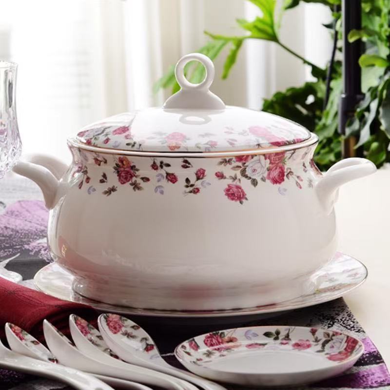 Food Storage Of Plants - 9 Inch, Bone China Tureen for