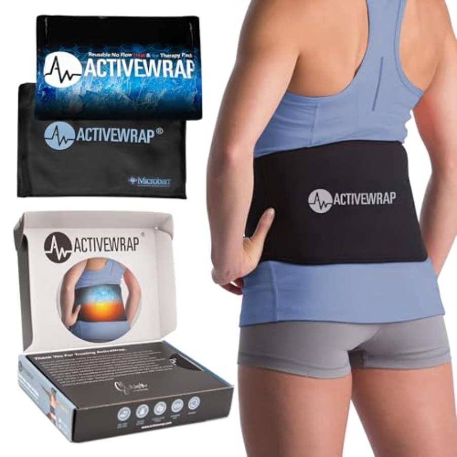 Cold Pack Ice Gel - ActiveWrap Lower Back Ice Pack Wrap,