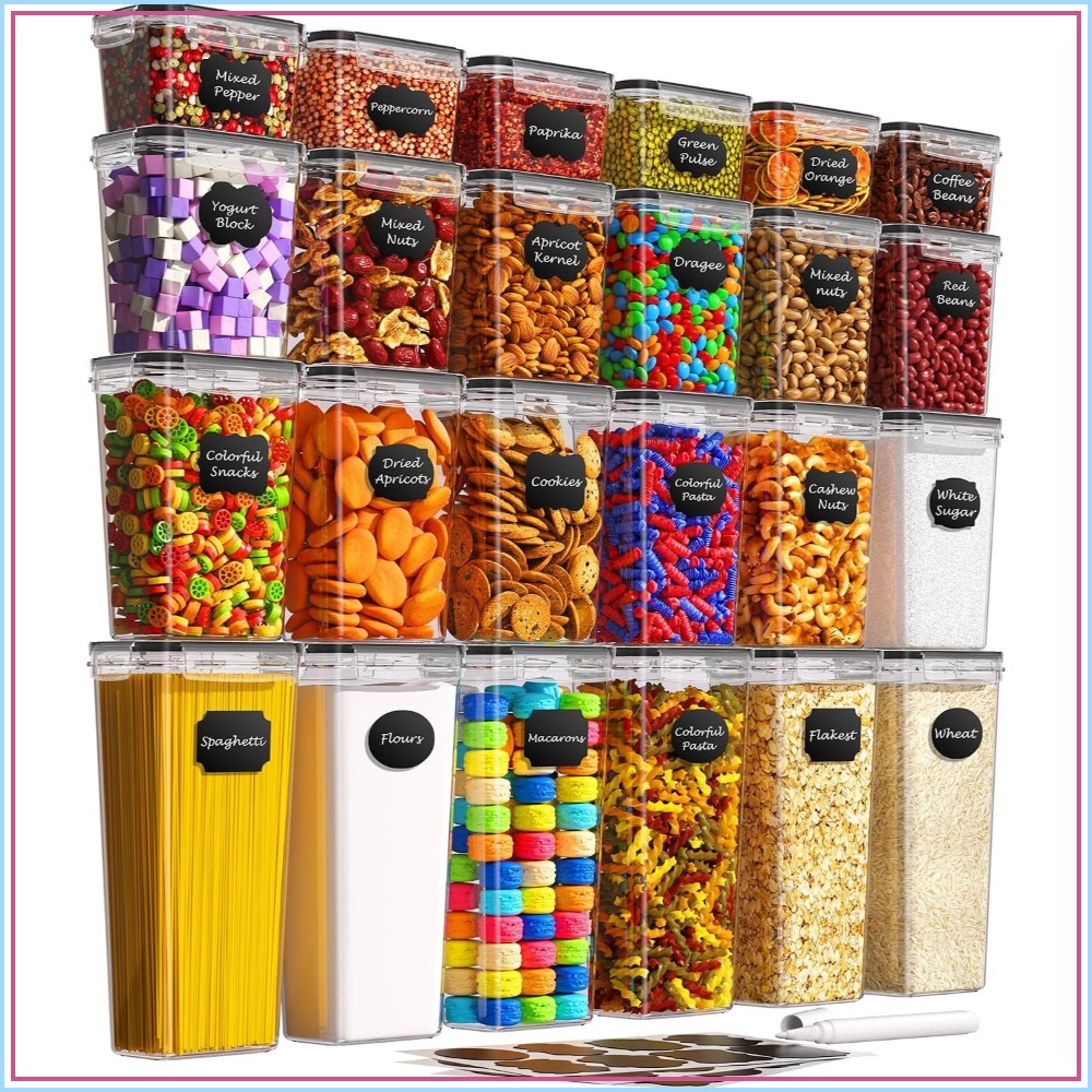 Food Storage With Lids - 24 PCS Airtight Food Storage Containers