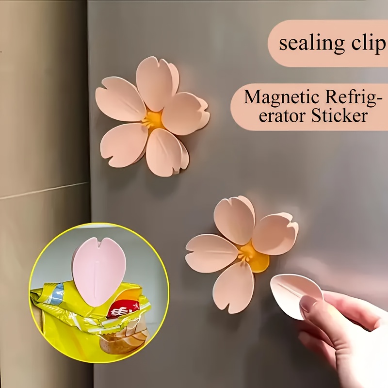 Food Storage Of Plants - Sakura Magnetic Clip Creative Kitchen Gadget