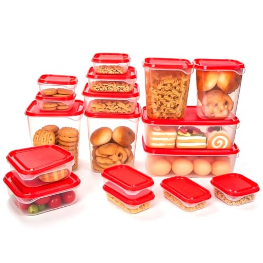 17Pcs Plastic Food Storage Set - đánh giá và giá Food Storage With Lids