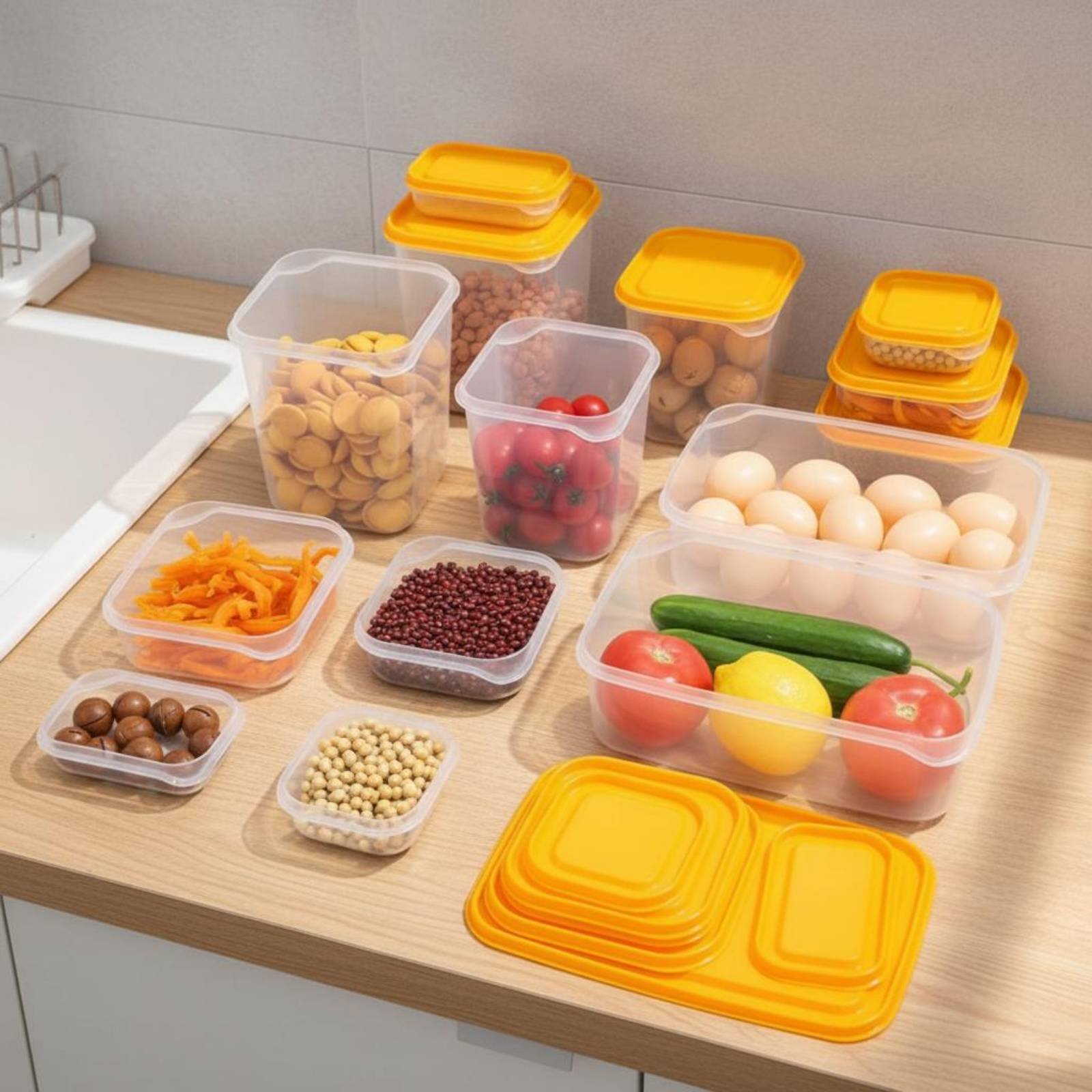 17 Pieces Fridge Storage Box S - đánh giá và giá Food Storage Containers Plastic Box