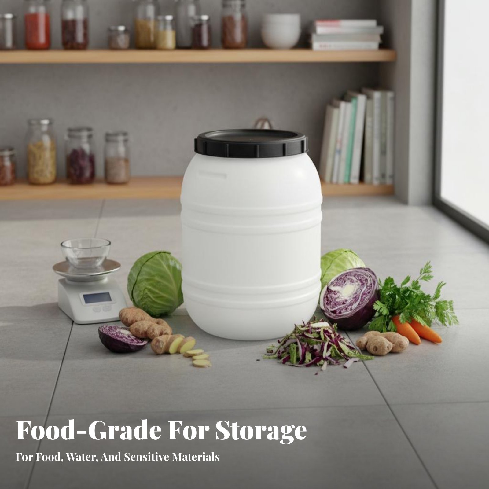 Food Grade Plastic Barrel Airt - đánh giá và giá Food Storage With Lids