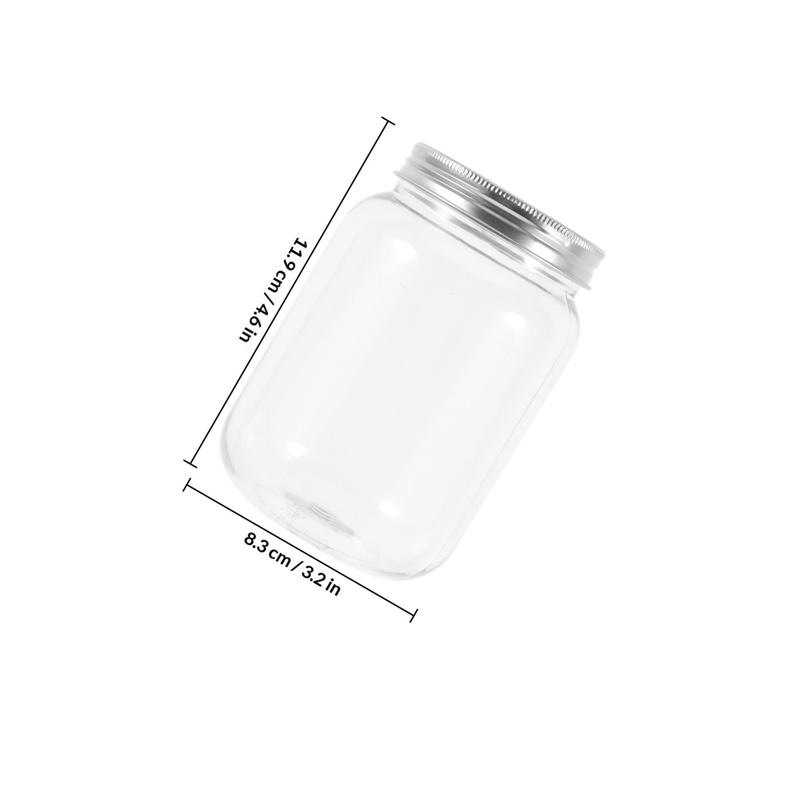 4Pcs Clear Plastic Jars with A - đánh giá và giá Food Storage With Lids