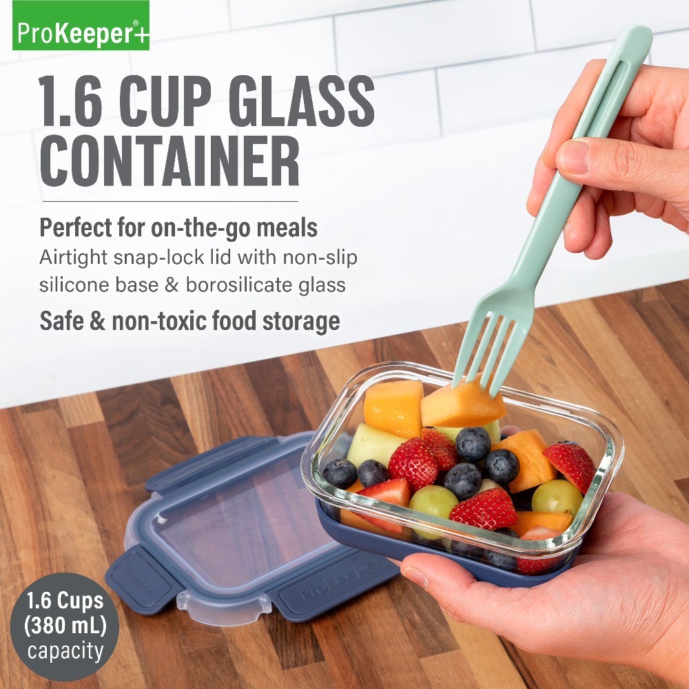 2 Pack 1.6 Cup Glass Food Stor - đánh giá và giá Food Storage Design