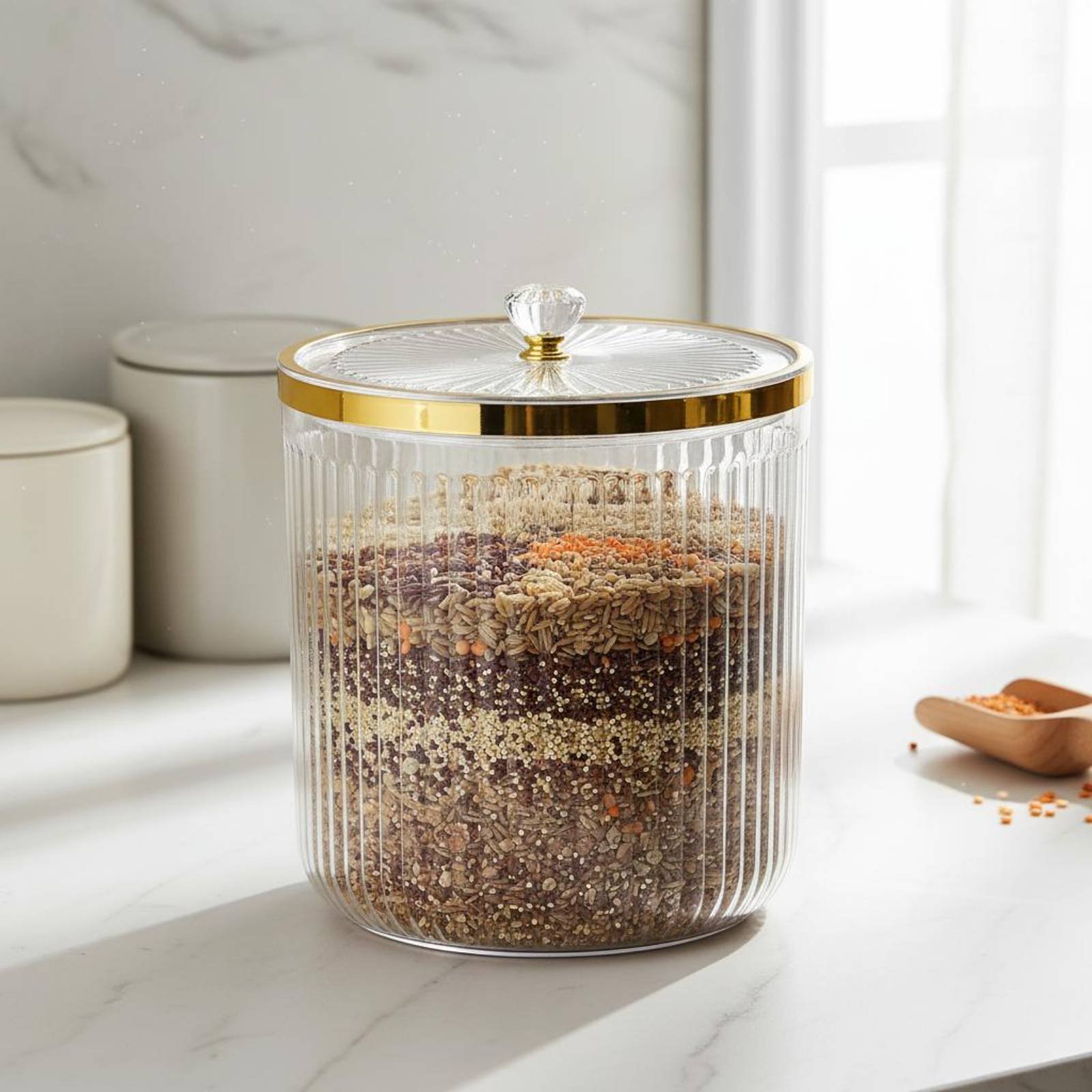Dry Food Storage Container Wid - đánh giá và giá Food Storage Design