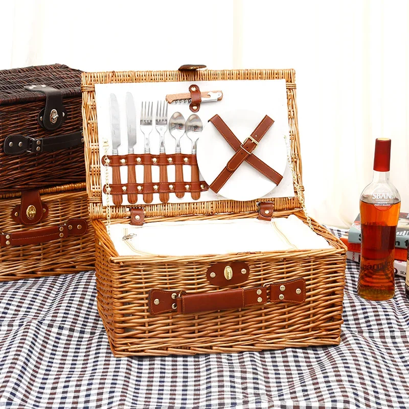 Family Outing Picnic Basket, O - đánh giá và giá Food Storage Boxes With Lids