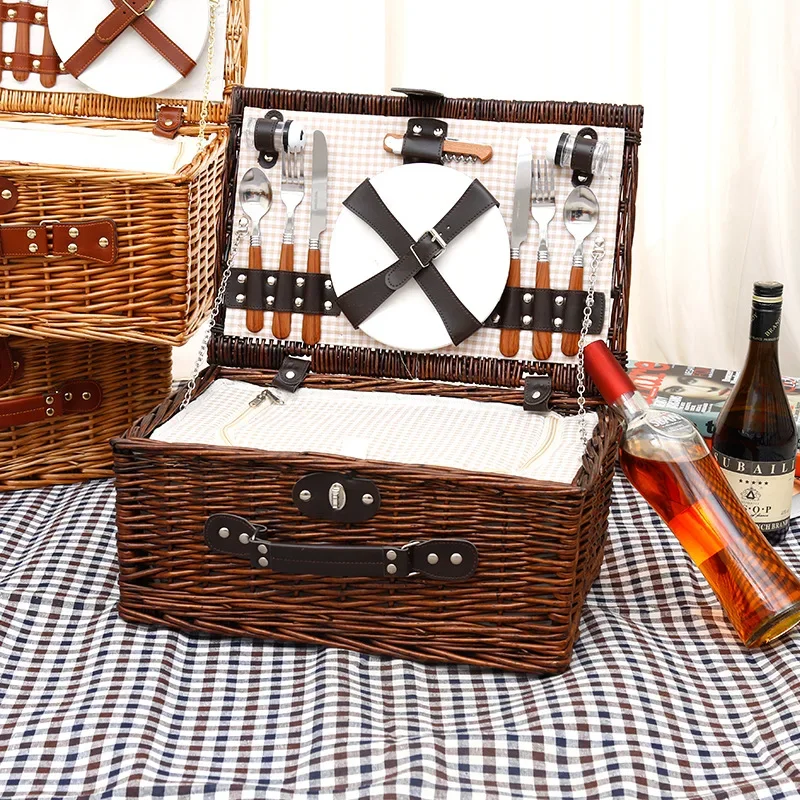 Family Outing Picnic Basket, O - đánh giá và giá Food Storage Boxes With Lids