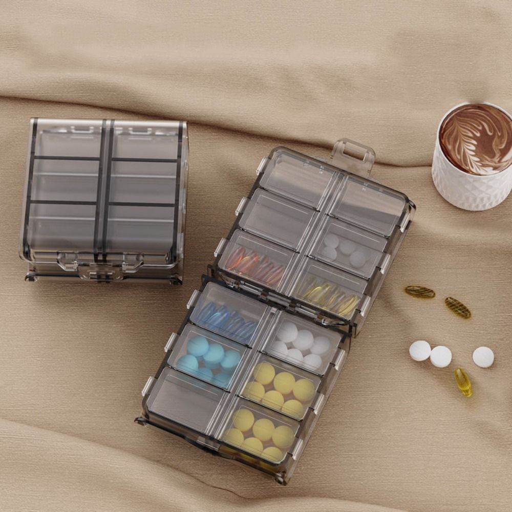 12 Grids Pill Dispenser Box Do - đánh giá và giá Xxl Food Storage Container