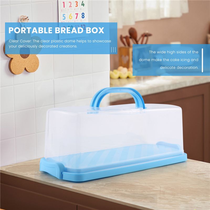 AS63-Portable Bread Box With H - đánh giá và giá Food Storage Containers Plastic Box