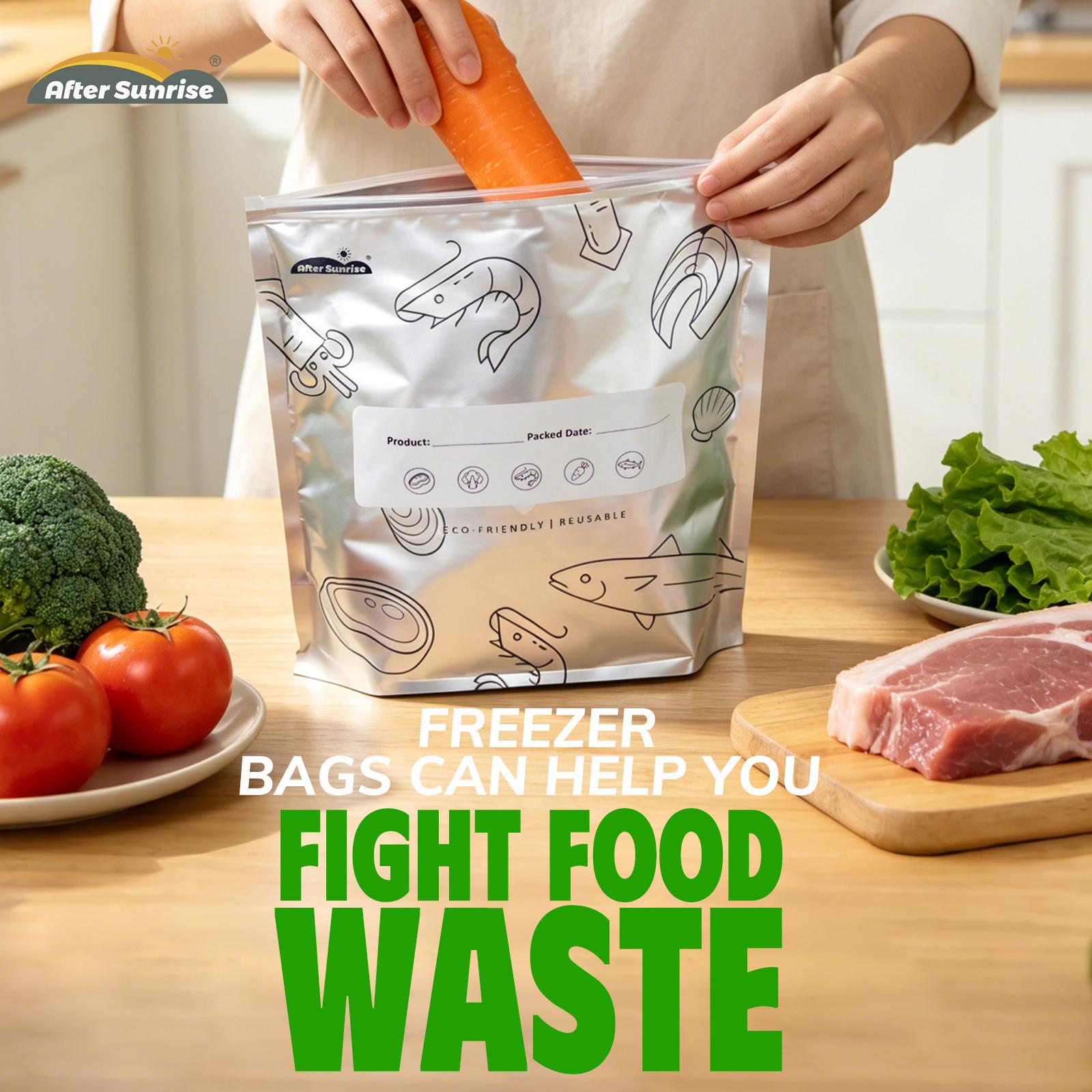 【Refrigerated Food】Reusable Al - đánh giá và giá Food Storage Bags Zip Lock Pouch