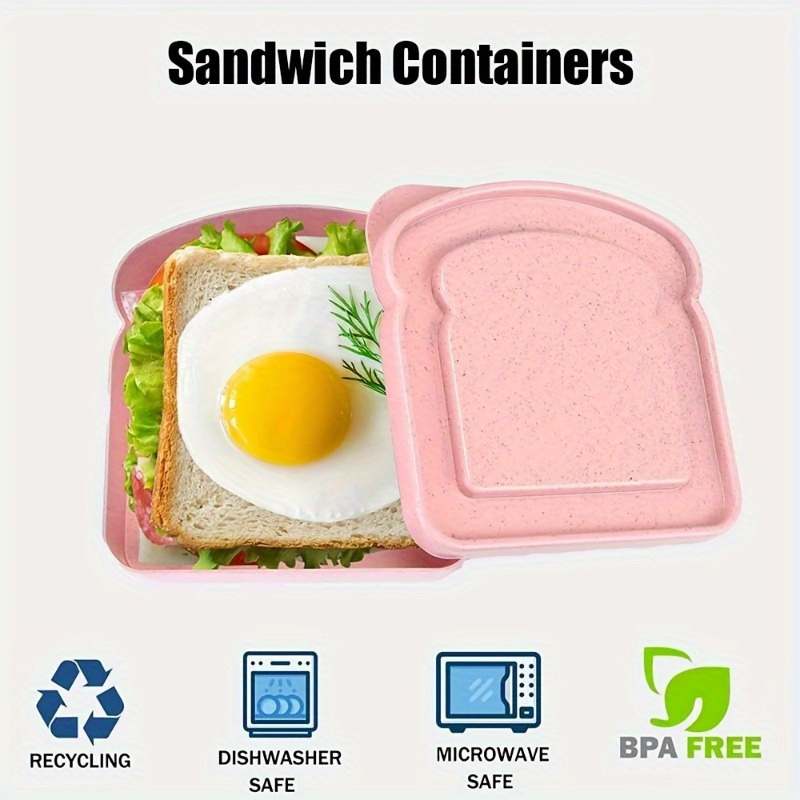 1pc Bento Boxes, Sandwich Cont - đánh giá và giá Food Storage Containers Plastic Box