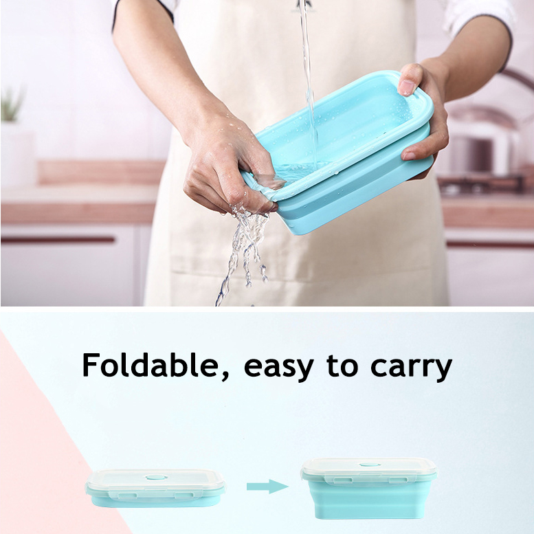 Collapsible Silicone Food Stor - đánh giá và giá Food Storage Boxes With Lids
