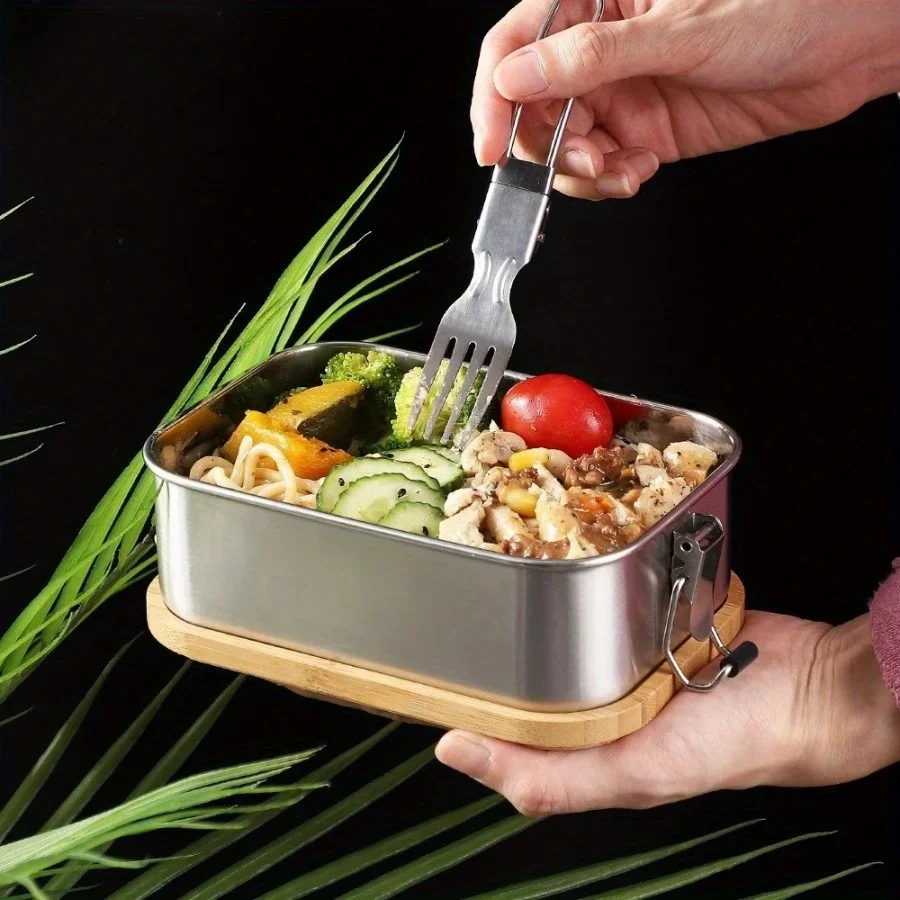 New 304 Stainless Steel Bamboo - đánh giá và giá Food Storage Boxes With Lids