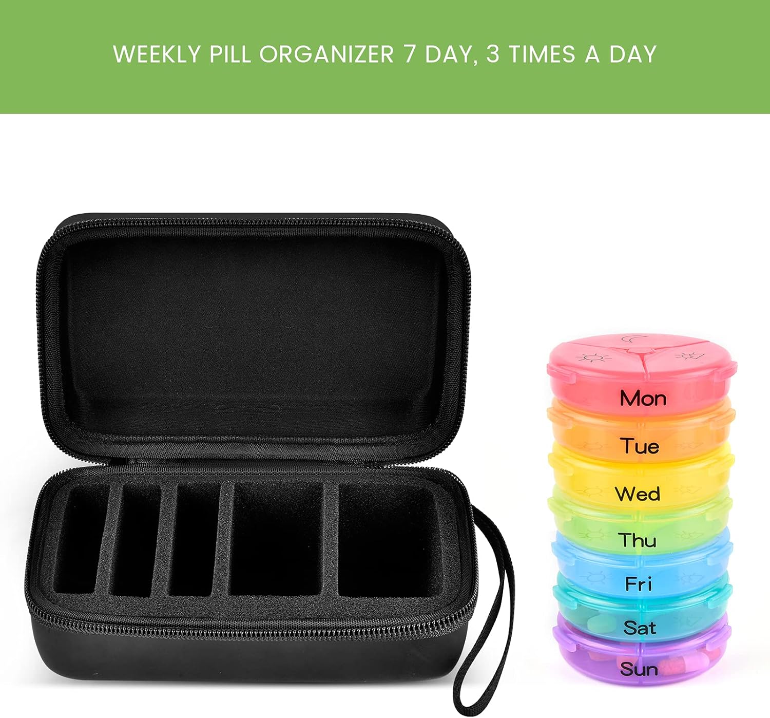 Weekly Pill Organizer 3 Times  - đánh giá và giá Xxl Food Storage Container