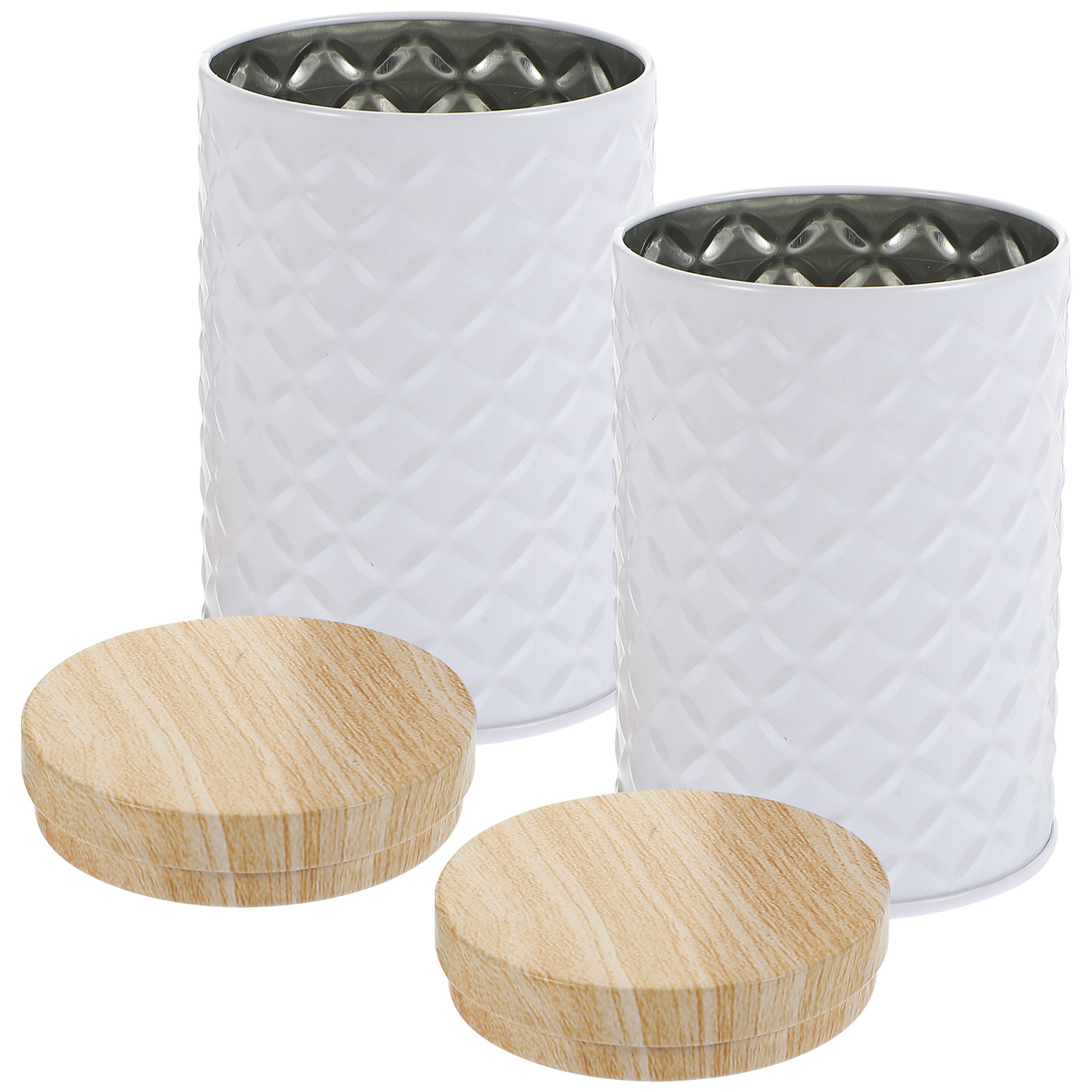 2Pcs Food Grade Tinplate Stora - đánh giá và giá Food Storage With Lids