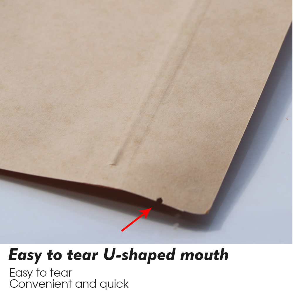 Kraft Paper Zip Lock Bags with - đánh giá và giá Food Storage Bags Zip Lock Pouch