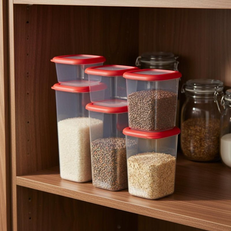 6 Pieces Airtight Food Storage - đánh giá và giá Food Storage Design