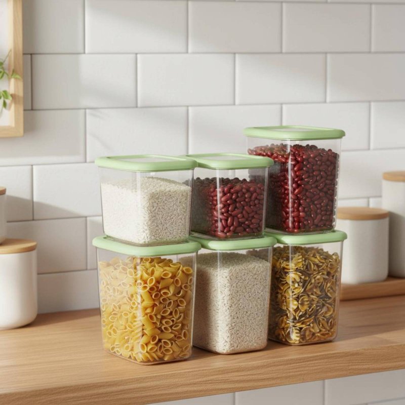 6 Pieces Airtight Food Storage - đánh giá và giá Food Storage Design