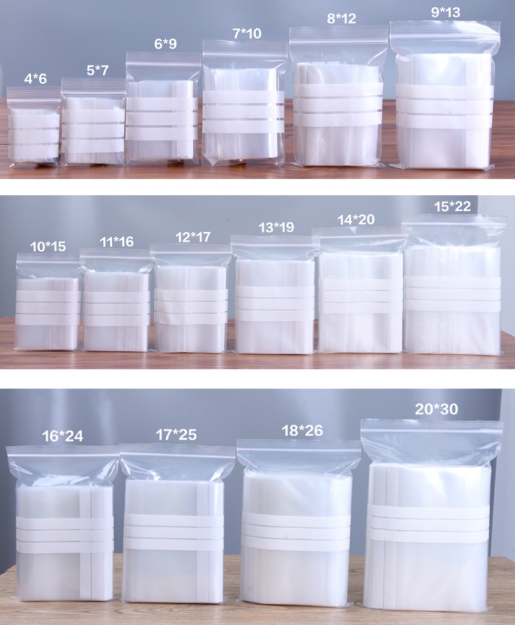 Bộ 100 PE Cao Cấp Nhựa Trong V - đánh giá và giá Food Storage Bags Zip Lock Pouch