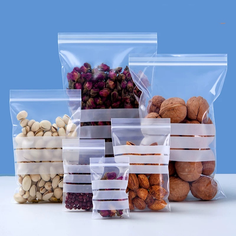 Bộ 100 PE Cao Cấp Nhựa Trong V - đánh giá và giá Food Storage Bags Zip Lock Pouch