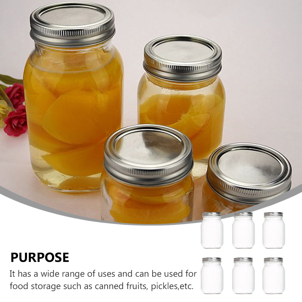 6Pcs Transparent Round Glass J - đánh giá và giá Food Storage With Lids