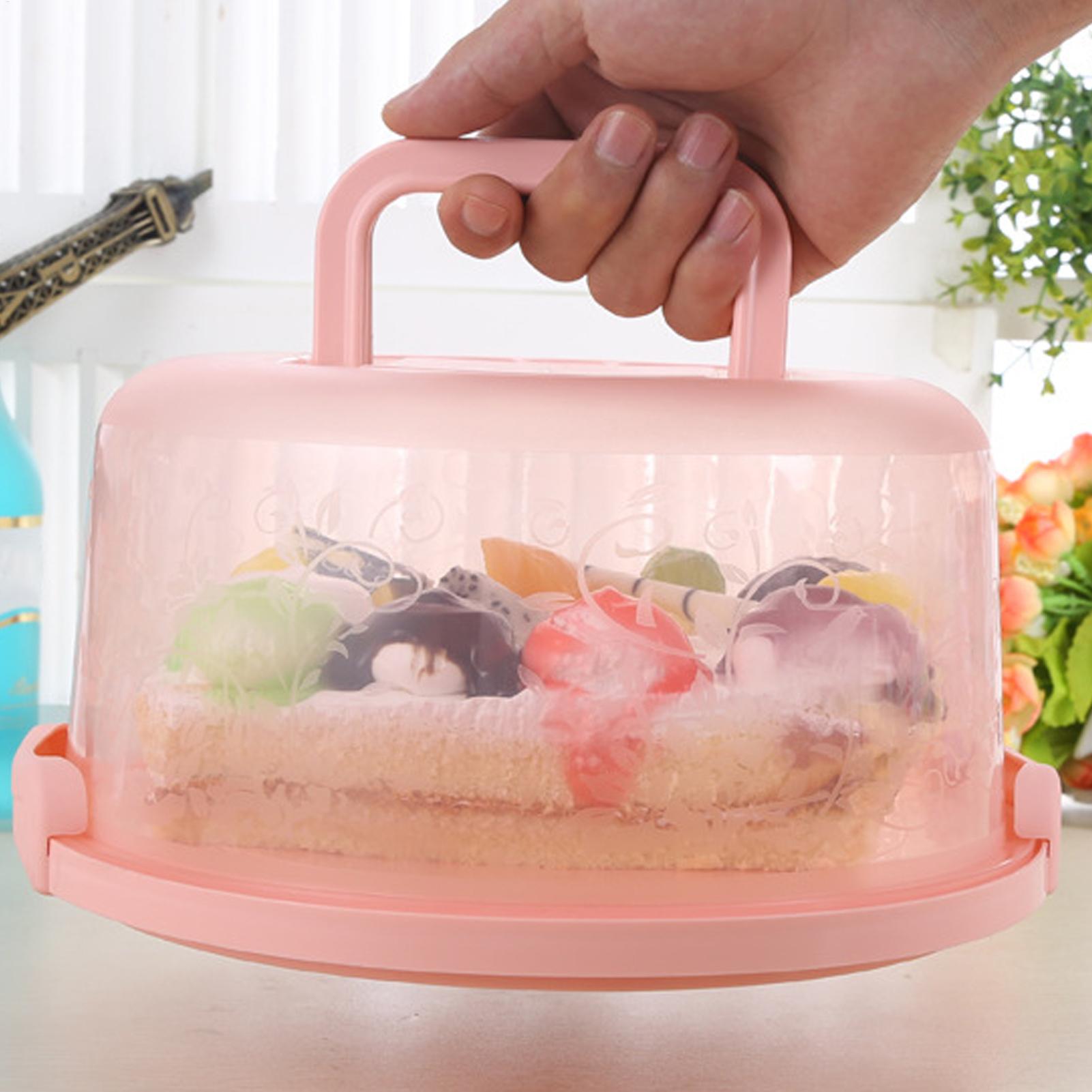 Handheld Cake Carrier Reusable - đánh giá và giá Food Storage Containers Plastic Box