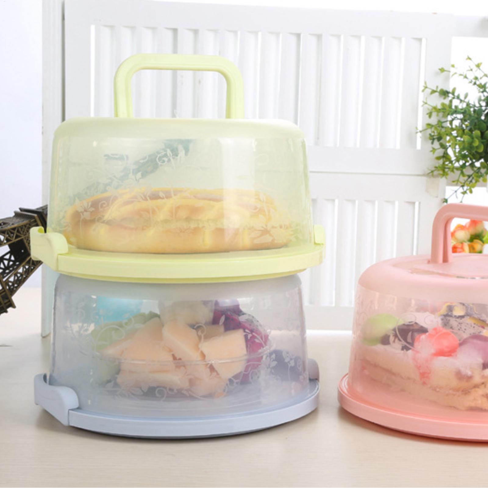Handheld Cake Carrier Reusable - đánh giá và giá Food Storage Containers Plastic Box