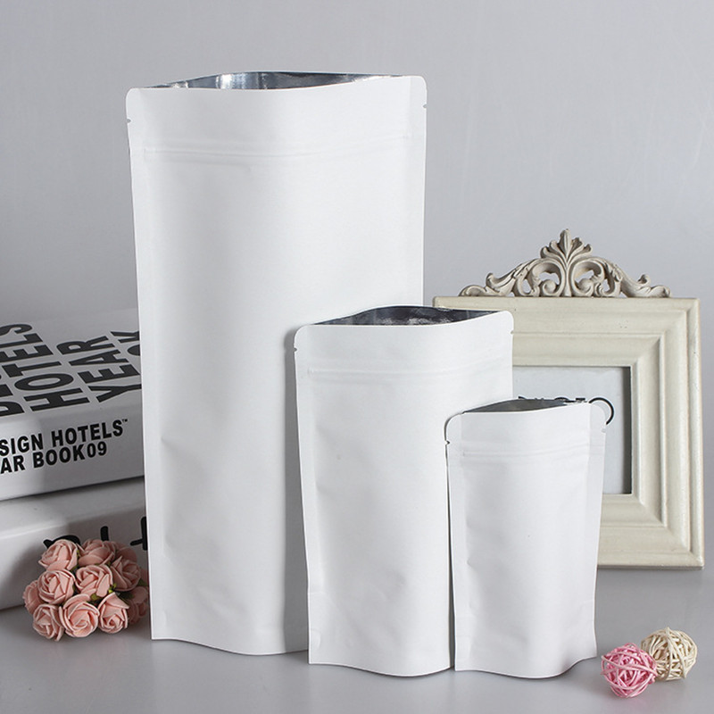 Bán Buôn Đứng Lên Giấy Trắng K - đánh giá và giá Food Storage Bags Zip Lock Pouch