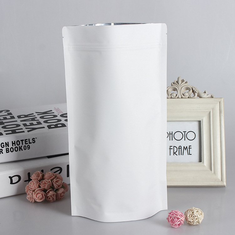 Bán Buôn Đứng Lên Giấy Trắng K - đánh giá và giá Food Storage Bags Zip Lock Pouch
