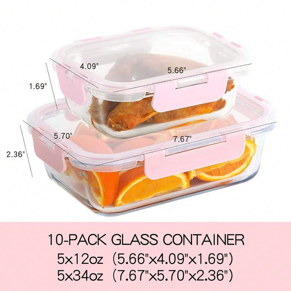 10 Pack Glass Meal Prep Contai - đánh giá và giá Food Storage Boxes With Lids