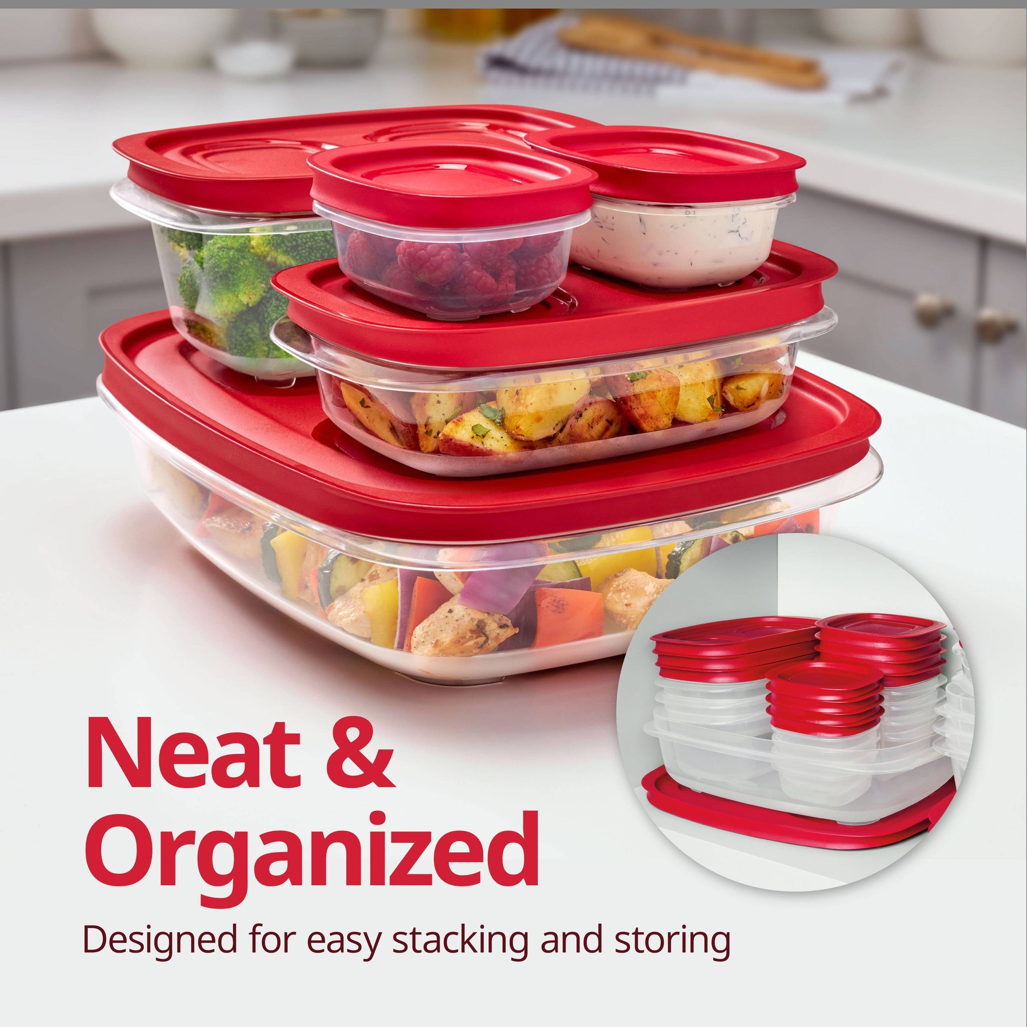 5.26 Cup Rectangular Food Stor - đánh giá và giá Food Storage Boxes With Lids