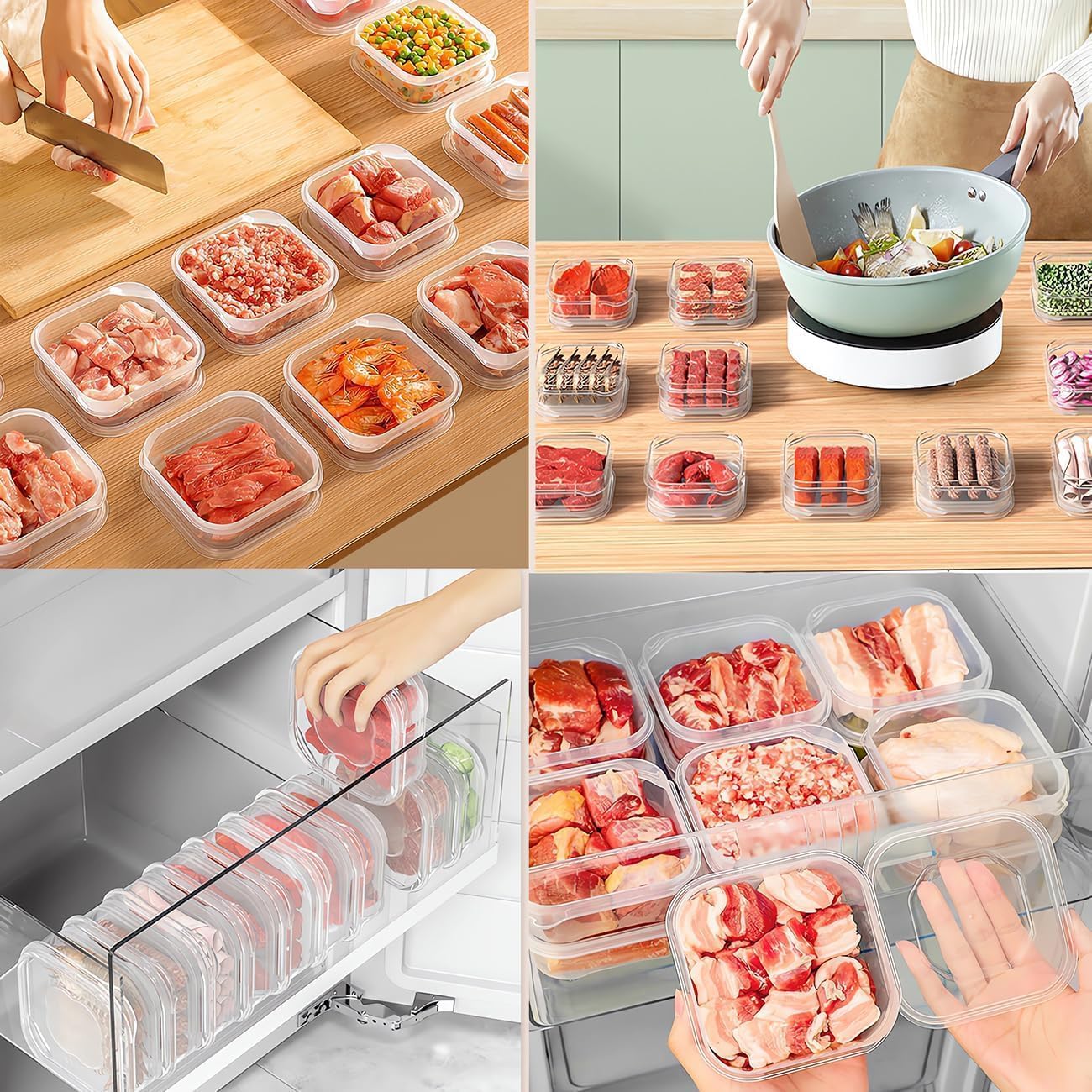Food Grade Freezer Storage Box - đánh giá và giá Food Storage Containers Plastic Box