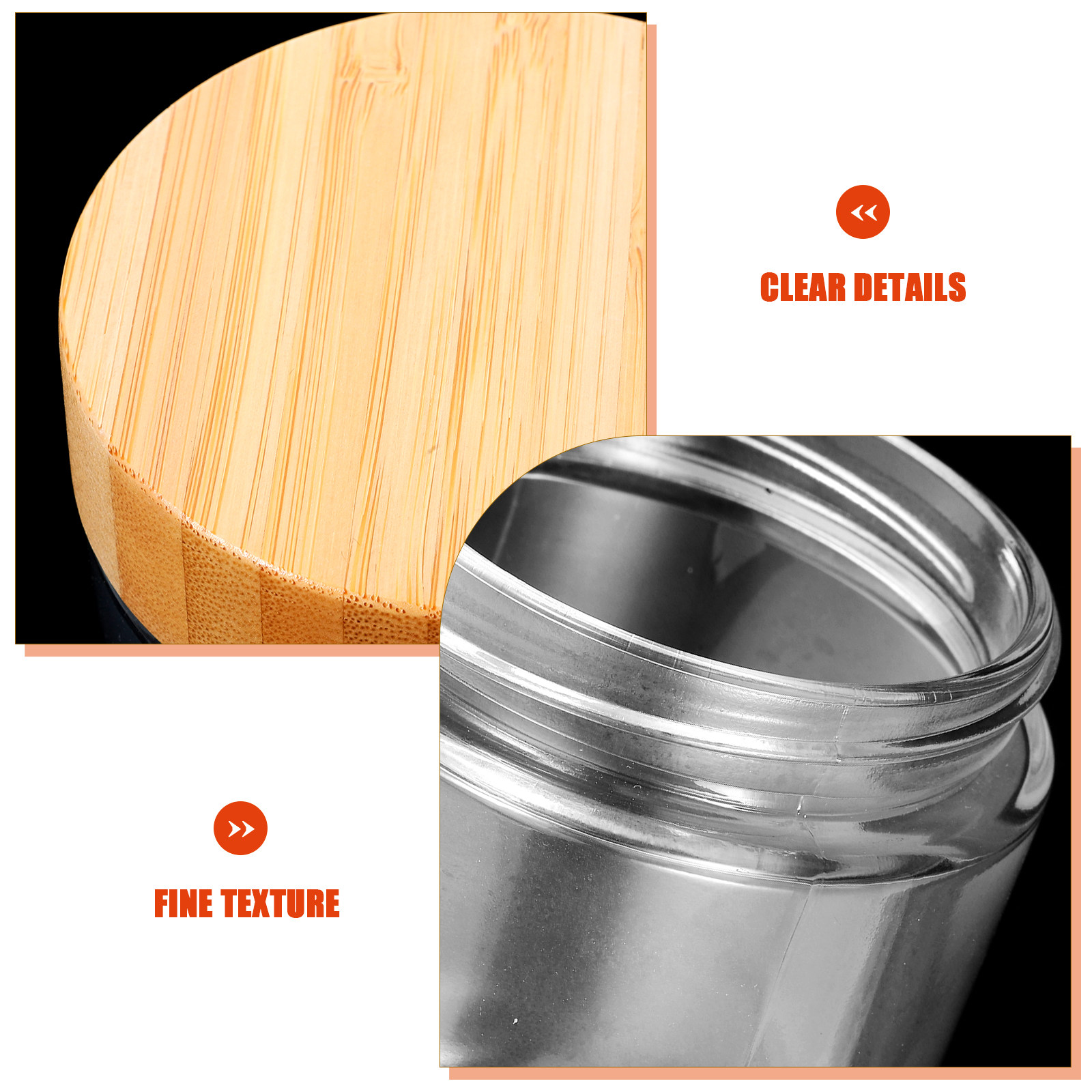 4Pcs Transparent Glass Jars wi - đánh giá và giá Food Storage With Lids
