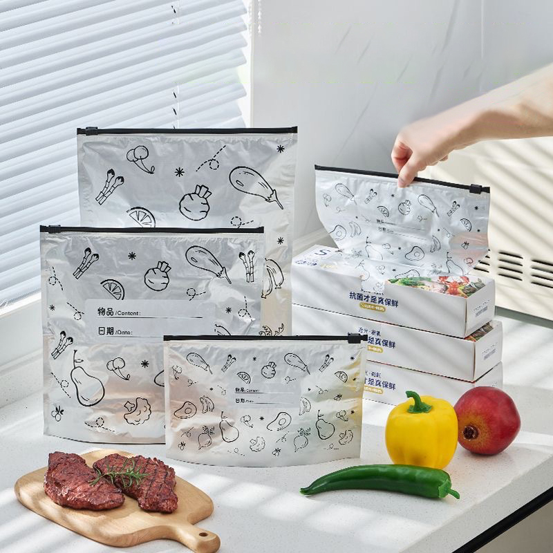 Bag of 10 Large Aluminum Foil  - đánh giá và giá Food Storage Bags Zip Lock Pouch