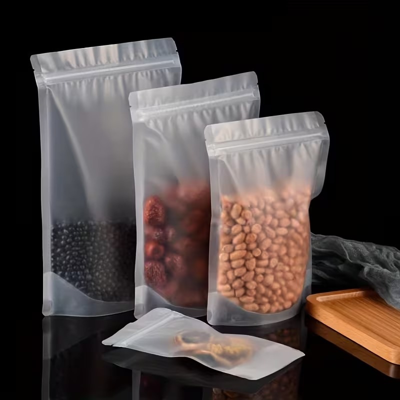 Frosted Clear Ziplock Bag Food - đánh giá và giá Food Storage Bags Zip Lock Pouch