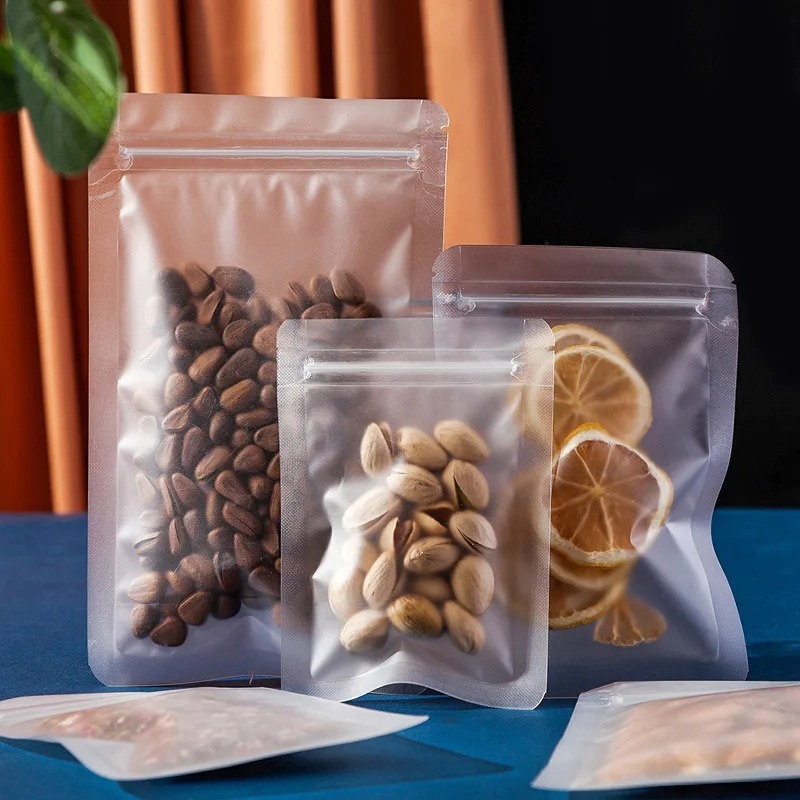 Frosted Clear Ziplock Bag Food - đánh giá và giá Food Storage Bags Zip Lock Pouch