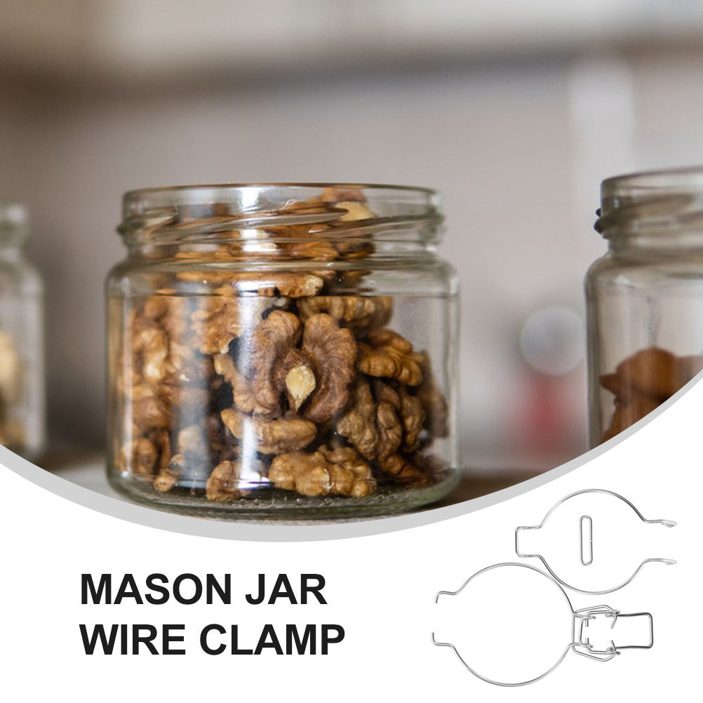 12Pcs Glass Jar Wire Clamps St - đánh giá và giá Food Storage Design