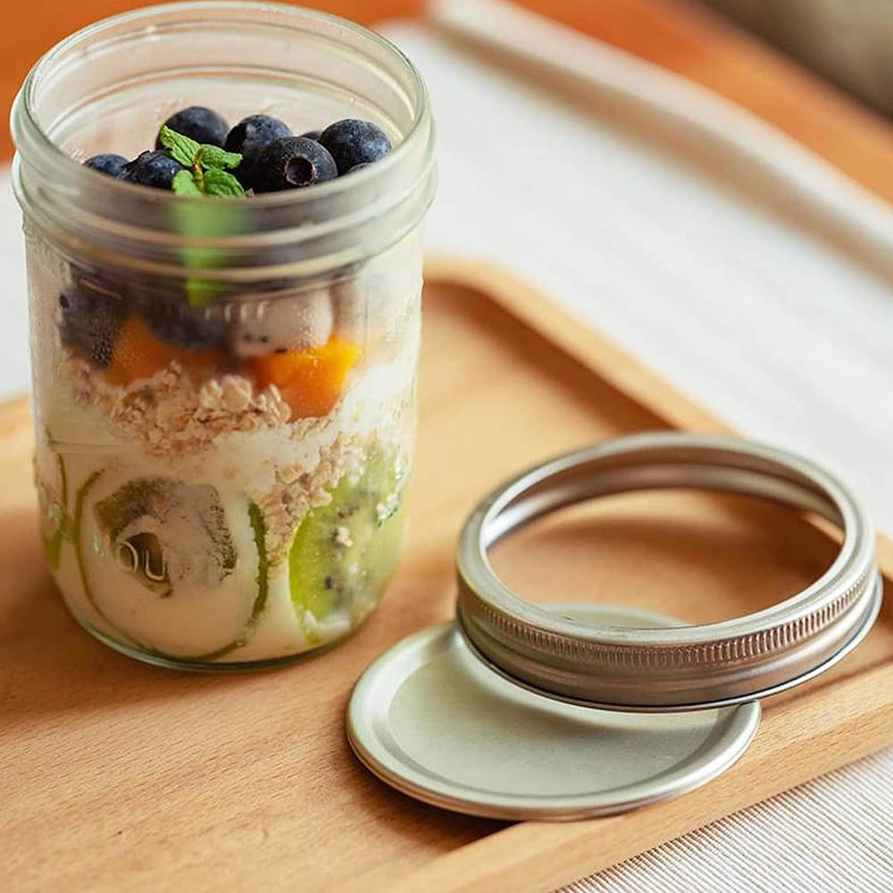 16oz Wide Mouth Mason Jars wit - đánh giá và giá Food Storage With Lids