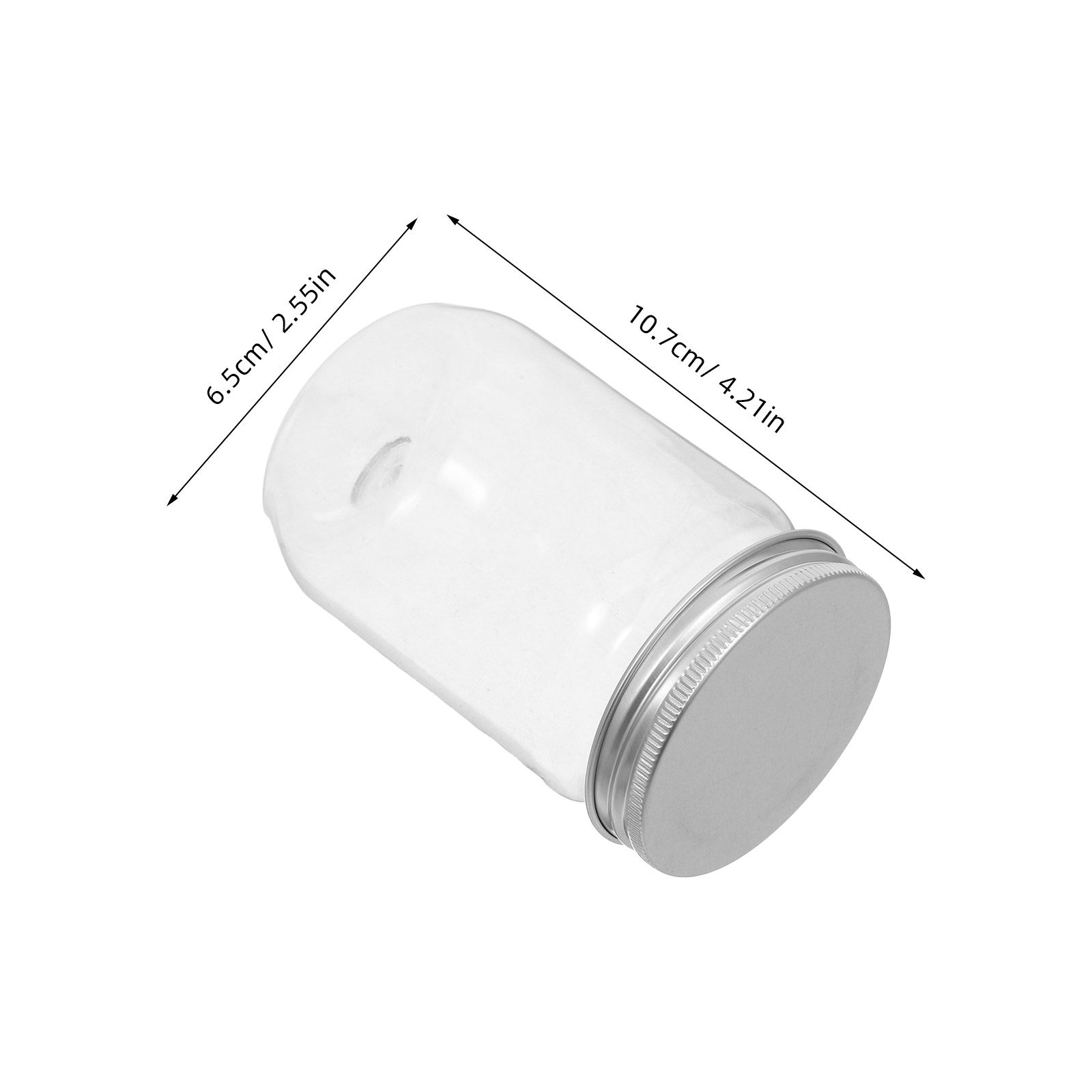 6Pcs Clear Plastic Mason Jars  - đánh giá và giá Food Storage With Lids