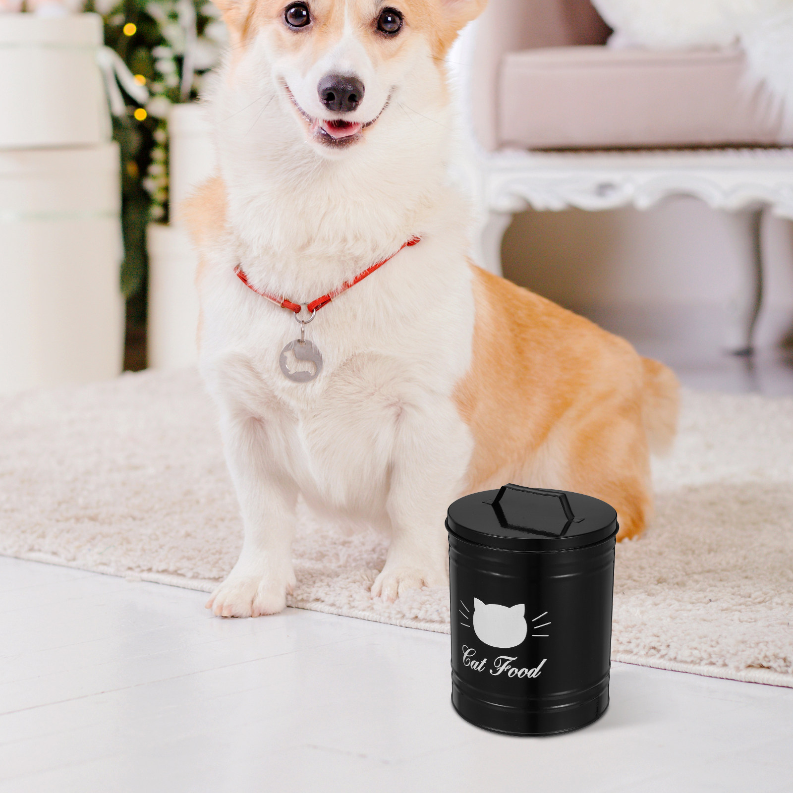 Iron Pet Food Storage Bin Airt - đánh giá và giá Food Storage Design