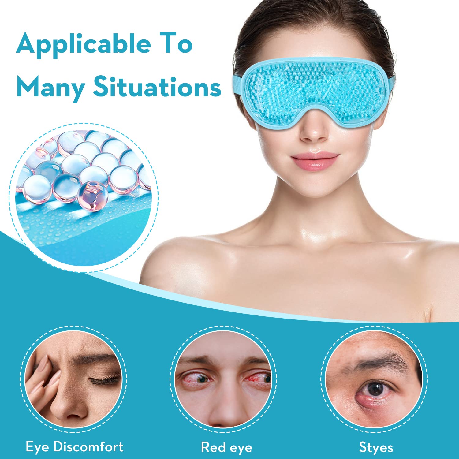 Cooling Eye Mask Gel Eye Mask  - đánh giá và giá Cold Pack Ice Gel