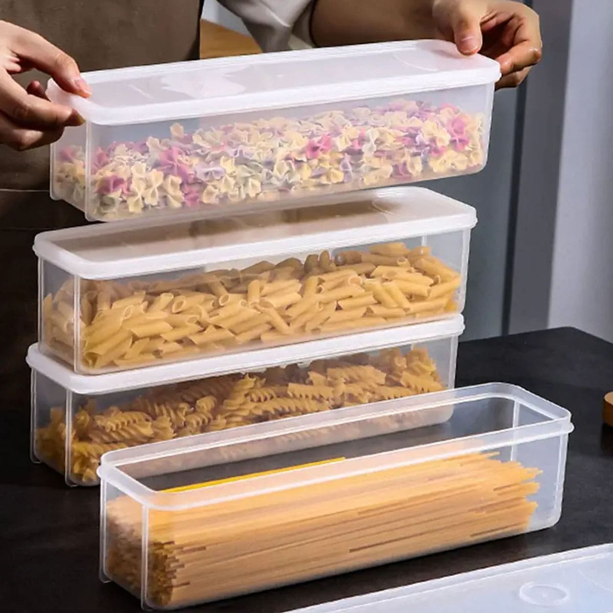 1 Plastic Transparent Storage  - đánh giá và giá Food Storage Boxes With Lids